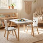 Set masuta si 2 scaune, cu spatiu de activitati, Bear, U-Grow - UG-74KINET - imagine 9