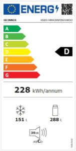 SIDE BY SIDE HEINNER HSBS-HM439NFINVXWDD - imagine 7