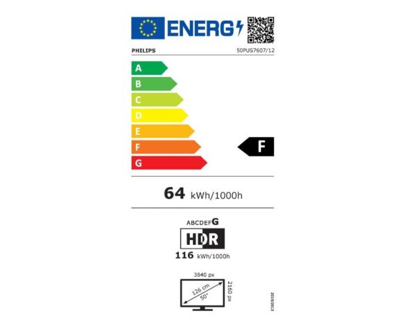 Smart TV Philips 50PUS7607/12 (Model 2022) 50" (126CM)