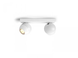 Spot LED Dublu Philips Hue Buckram, Bluetooth, 2xGU10 - 000008719514339064