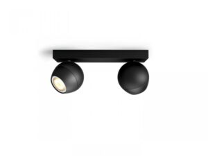 Spot LED Dublu Philips Hue Buckram, Bluetooth, 2xGU10 - 000008719514339088