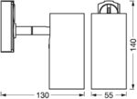 Spot LED pe sina Ledvance TRACKLIGHT L CYLINDER, 1xGU10 (neinclus) - 000004058075756588