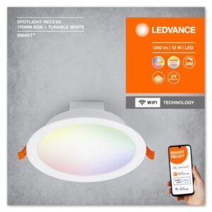 Spot LED RGB incastrat Ledvance SMART+ WiFi, 12W, 1000 lm - 000004058075573376