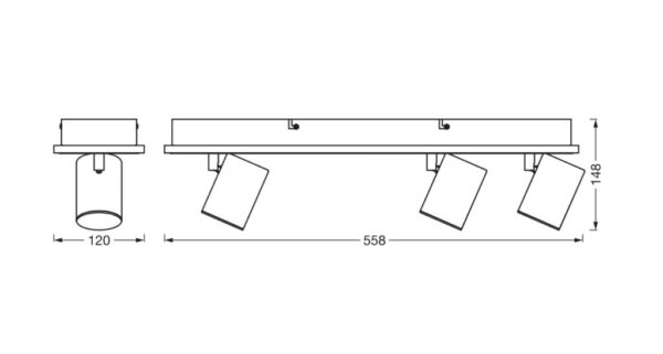 Spot LED triplu ajustabil Ledvance DECOR MARS, 41W, 3100 lm - 000004058075828421