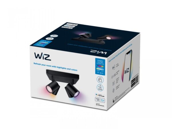 Spot luminos WiZ Imageo SQ, Wi-Fi + Bluetooth, LED RGB - 000008719514554573