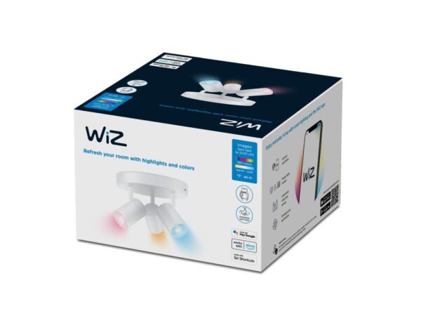 Spot luminos WiZ Imageo, Wi-Fi + Bluetooth, LED RGB, control vocal - 000008719514554511