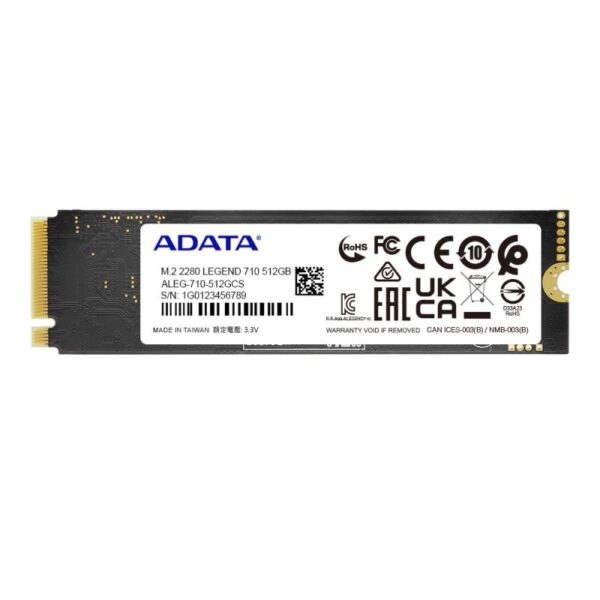 SSD ADATA LEGEND 710, 500GB, M.2 2280 - ALEG-710-512GCS