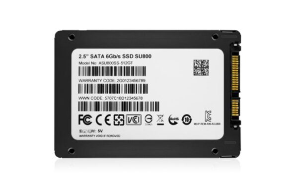 SSD ADATA Ultimate SU800, 512GB, 2.5", SATA III - ASU800SS-512GT-C