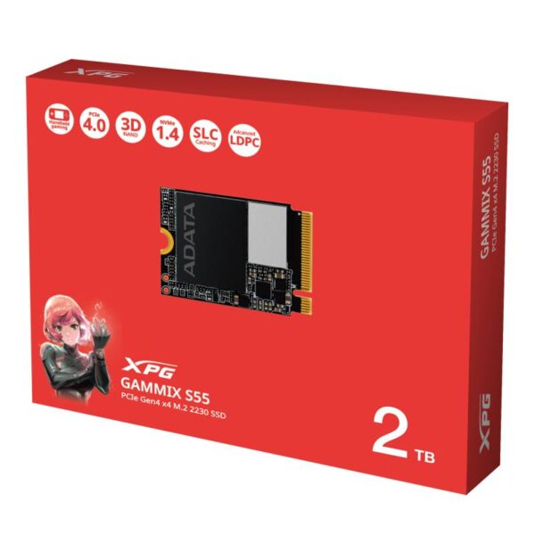 SSD Adata XPG Gammix S55, 2TB, PCI Express x4 M2 - SGAMMIXS55-2T-C