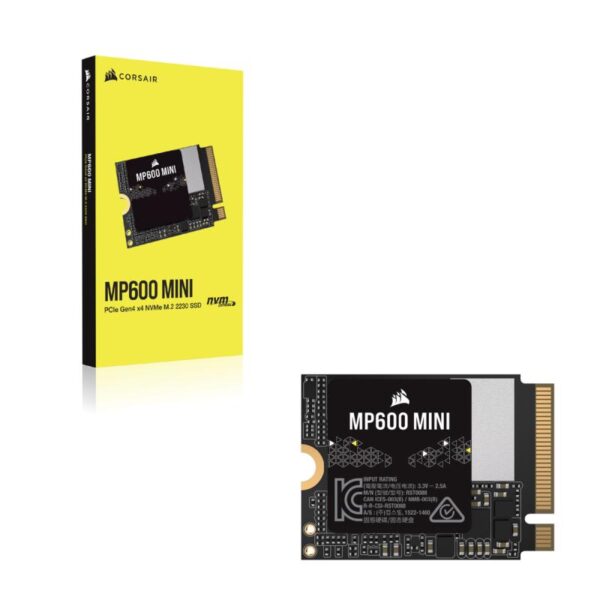 SSD Corsair MP600 MINI 1TB M.2 NVMe PCIe Gen 4 (no heatsink) - CSSD-F1000GBMP600M