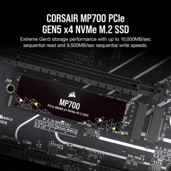 SSD Corsair MP700 1TB M.2 NVMe PCIe 4 SSD - CSSD-F2000GBMP70R2