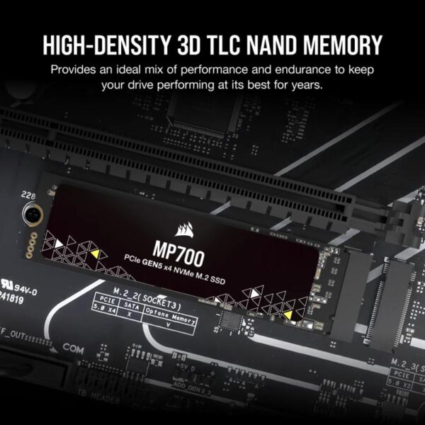 SSD Corsair MP700 1TB M.2 NVMe PCIe 4 SSD - CSSD-F2000GBMP70R2