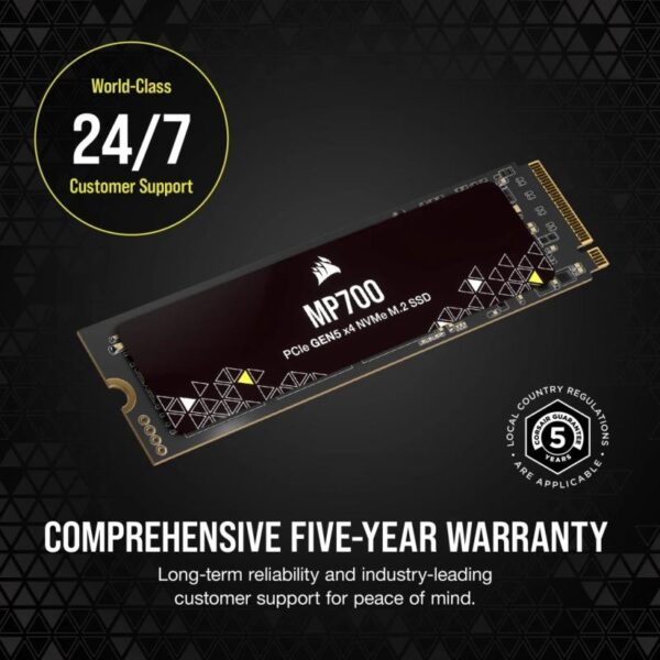 SSD Corsair MP700 1TB M.2 NVMe PCIe 4 SSD - CSSD-F2000GBMP70R2