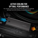 SSD CORSAIR MP700 PRO 1TB Air Cooler PCIe Gen5 x4 NVMe 2.0 M.2 - CSSD-F1000GBMP700PRO