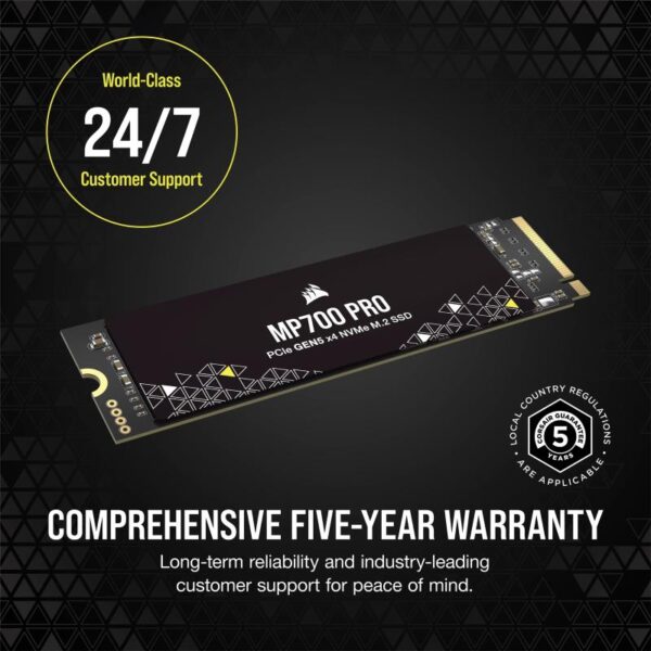 SSD CORSAIR MP700 PRO 2TB M.2 x4 NVMe 2.0 - CSSD-F2000GBMP700PNH