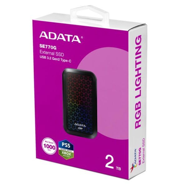 SSD ADATA SE770G 2TB USB 3.2 tip C Black - ASE770G-2TU32G2-CBK