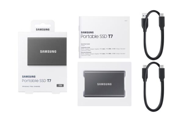 SSD extern Samsung, 1TB, USB 3.1, Gray - MU-PC1T0T/WW