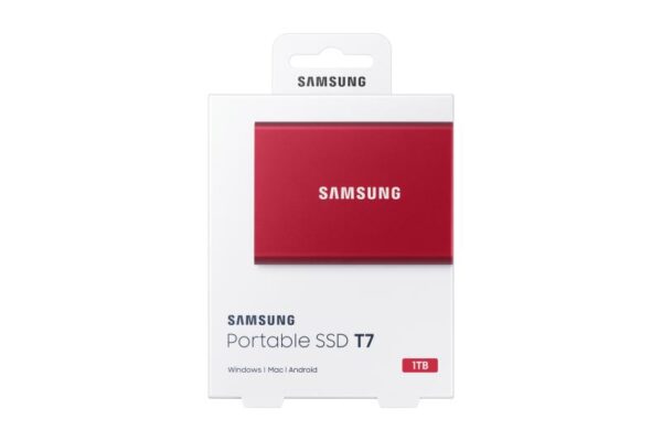 SSD extern Samsung, 1TB, USB 3.1, RED - MU-PC1T0R/WW