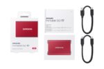 SSD extern Samsung, 2TB, USB 3.1, Red - MU-PC2T0R/WW