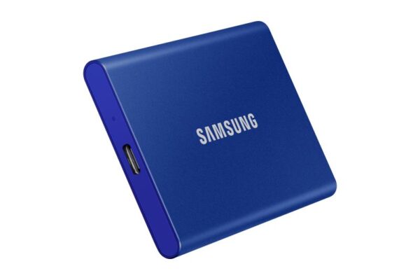 SSD Extern Samsung T7, 2TB, Blue, USB 3.1 - MU-PC2T0H/WW