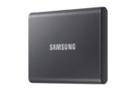 SSD Extern Samsung T7, 2TB, Titan Gray, USB 3.2 - MU-PC2T0T/WW