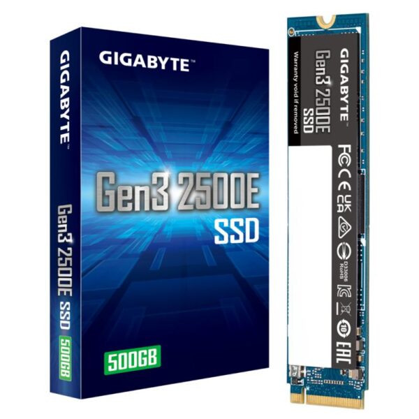 SSD GIGABYTE Gen3 500GB, M.2, PCIe 3.0x4, NVMe1.3, viteza - G325E500G