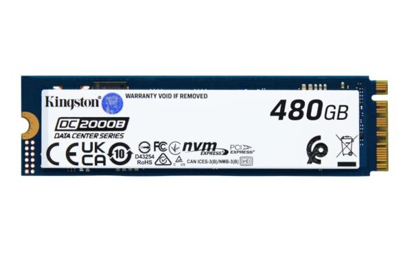 SSD Kingston, 480G DC2000B PCIe 4.0 M.2 - SEDC2000BM8/480G