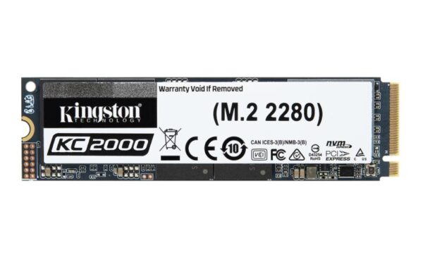 SSD Kingston KC2000, 2TB, NVMe, M.2 2280 - SKC2000M8/2000G