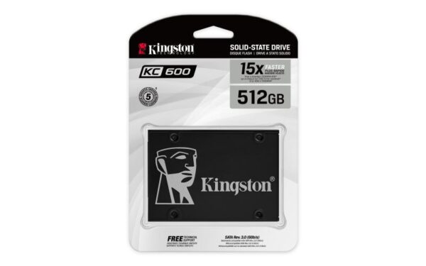 SSD Kingston KC600, 512GB, 2.5", SATA III - SKC600/512G