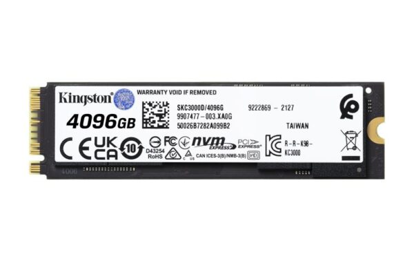 SSD Kingston SKC3000D/4096G, 4TB, M2 NVMe