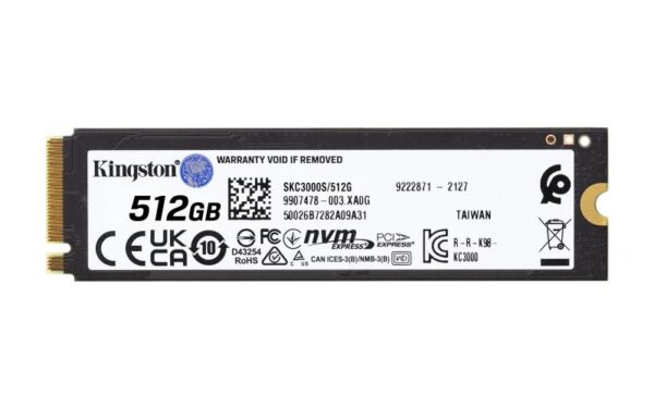 SSD Kingston SKC3000S/512G, 512GB, M2 NVME