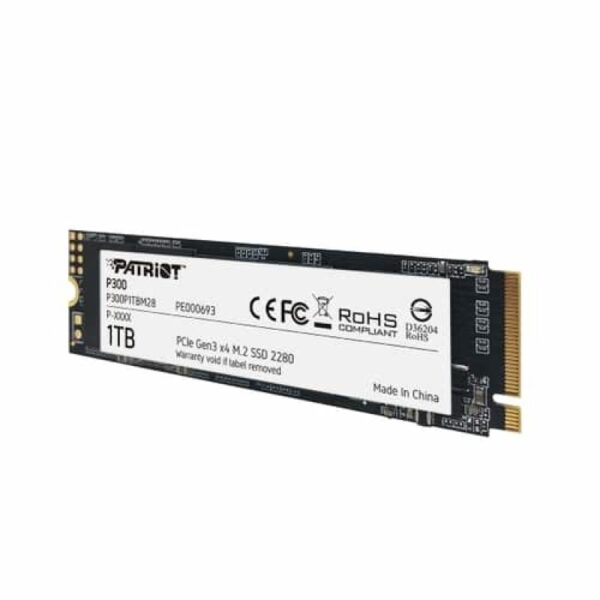 SSD Patriot P300, 1TB, NVMe, M.2 - P300P1TBM28