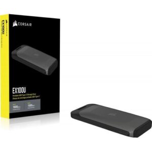 SSD Portabil Corsair 4TB USB 3.2 Black-Grey - CSSD-EX100U4TB