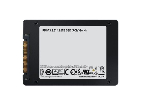 SSD Samsung 1.9TB 2.5 .5" U.2 NVMe - MZQL21T9HCJR-00W07