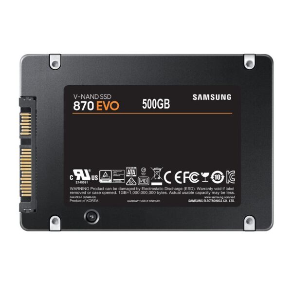 SSD Samsung 870 EVO, 500GB, 2.5", SATA III - MZ-77E500B/EU