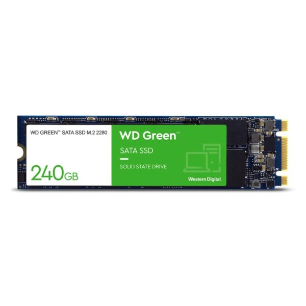 SSD WD, 240GB, Green, M.2, 6 Gb/s, 7mm, 2.5 - WDS240G3G0B