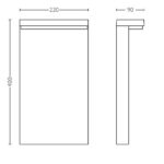 Stalp LED pentru exterior Philips BUSTAN, 3.8W, 800 lm - 000008720169257290 - imagine 3