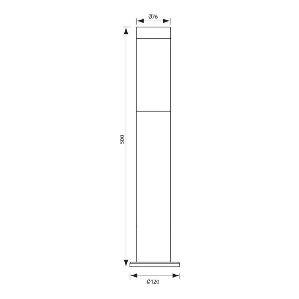 Stalp pentru iluminat exterior Vivalux TOKYO, E27, max. 1x60W - VIV004669