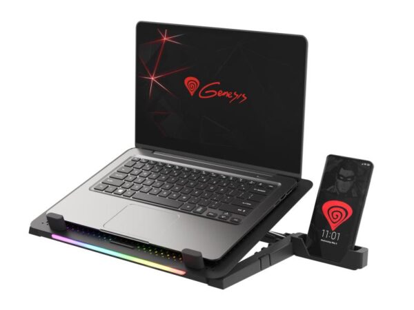 Stand/Cooler laptop Genesis Oxid 450 RGB, 15.6", 5 ventilatoare - NHG-1678
