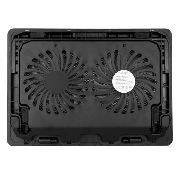 STAND LAPTOP SPACER SPNS-GAMING-2F 17", sita metal, 2x fan 14cm