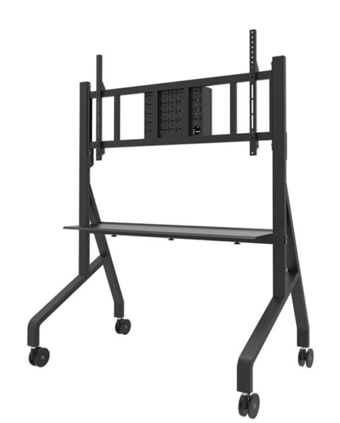 Stand podea mobil/fix Neomounts FL50-575BL1; pentru display-uri cu diagonale 65"-110"