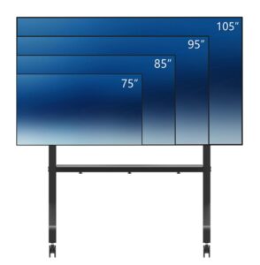 Stand podea mobil/fix Neomounts FL50-575BL1; pentru display-uri cu diagonale 65"-110"