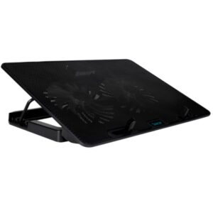 STAND SPACER notebook 17" Gaming, placa metal, 2x125mm LED fans - SPNS-GAMING-2F-02