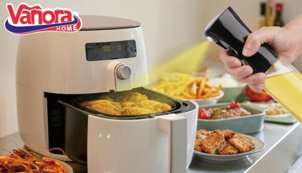STICLA CU PULVERIZATOR ULEI/OTET 200 ML, NEGRU, VANORA HOME - VN-YMJ-PL200N