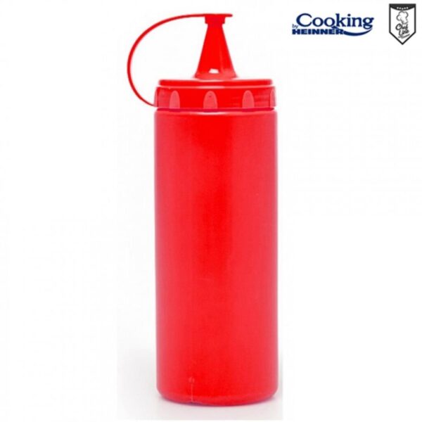 STICLA DISPENSER PENTRU SOSURI 700 ML, ROSU, CHEF LINE - HR-GMP-0700R