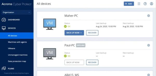 Subscriptie Acronis Cyber Protect Advanced pentru Virtual Host - VHAAEBLOS21
