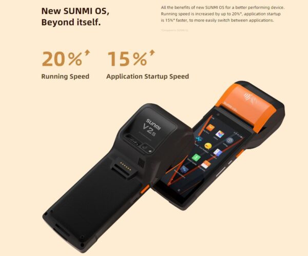 SUNMI MOBILE T5940 V2s - Wireless data POS System, V2S - Android 12 Go - P06064048