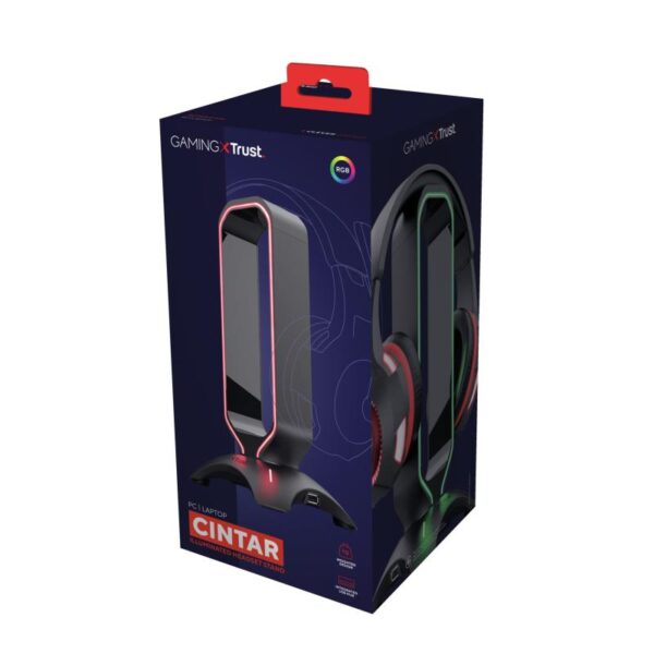 Suport Casti Trust GXT 265 Cintar RGB Headset Stand - TR-23647