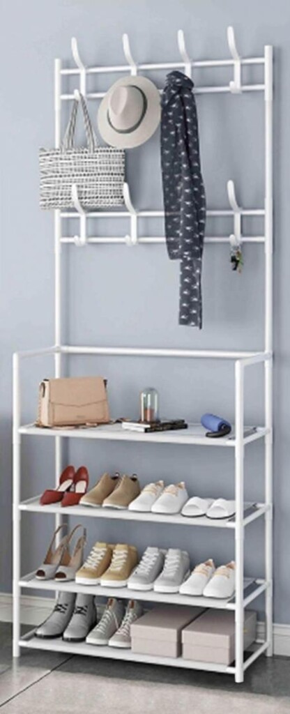 Suport incaltaminte cu carlige pentru haine, Hangstep - HR-SHRACK-HANG Suport incaltaminte cu carlige pentru haine, Hangstep - HR-SHRACK-HANG