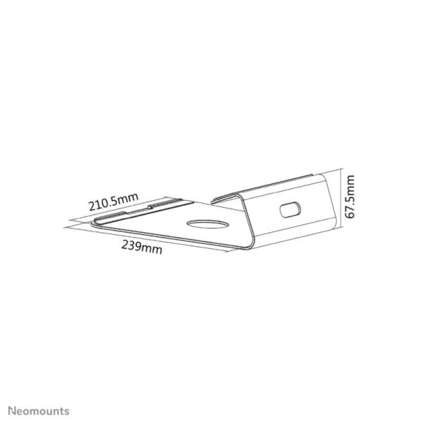 Suport Laptop Neomounts by Newstar NSLS025, aluminiu